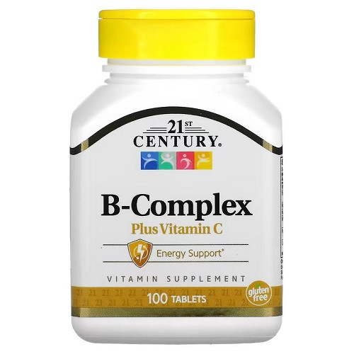 Вітаміни і мінерали 21st Century B-Complex Plus Vitamin C (100 таблеток.), фото 1