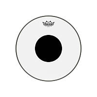 Пластик для барабана REMO Batter, CONTROLLED SOUND, Clear, 8" Diameter, BLACK DOT On Top