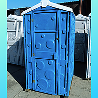 Кабінка-біотуалет синій пластиковий, вуличний туалет, бак 250 л