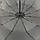 Чоловіча складна парасоля напівавтомат від Feeling Rain з прямою ручкою, є антивітер, чорний, 0938-1, фото 8