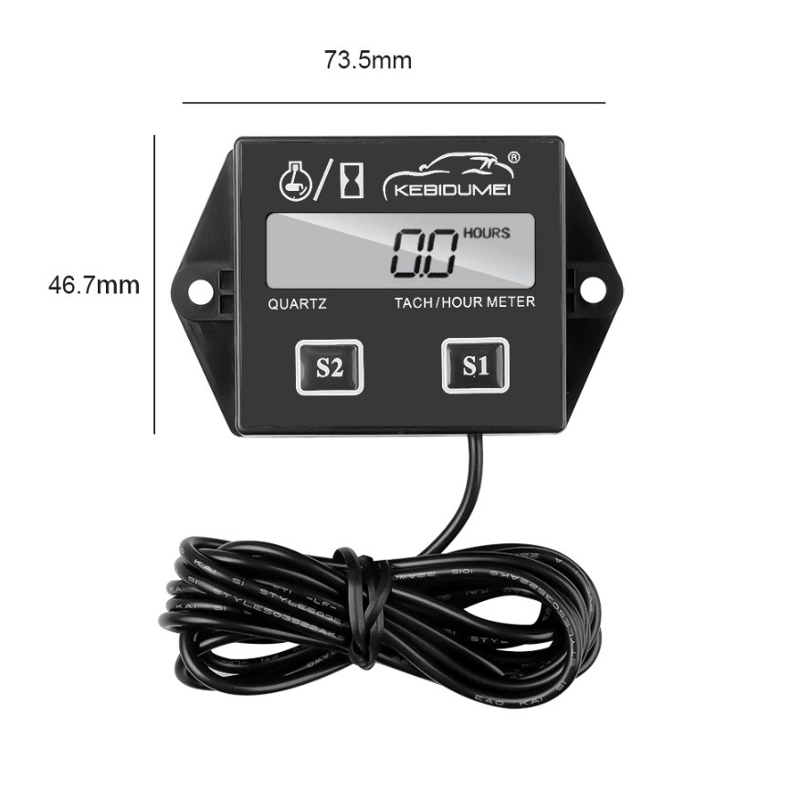 Цифровий тахометр лічильник мотогодин ТС-011 бензопила мотор човен (ID ...