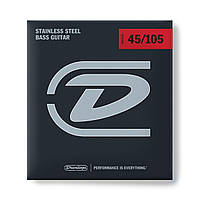 Струни для бас-гітари DUNLOP DBS45105 STAINLESS STEEL MEDIUM 45-105