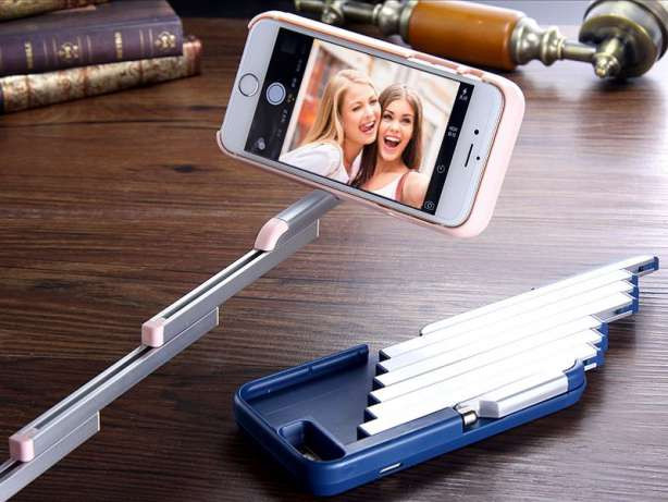 Stikbox 3 в 1 - селфи-палка чехол подставка монопод + пульт Bluetooth для Iphone 6 - фото 6 - id-p349980884