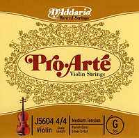 Струна для скрипки (G, соль) D`ADDARIO PRO-ARTÉ VIOLIN SINGLE G STRING 4/4 SCALE MEDIUM TENSION