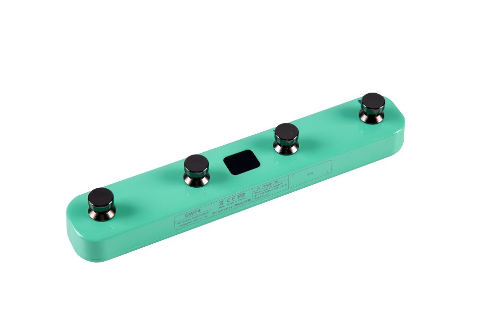 Бездротовий футконтролер для електрогітар серії GTRS MOOER GWF4 Wireless Footswitch (Green)