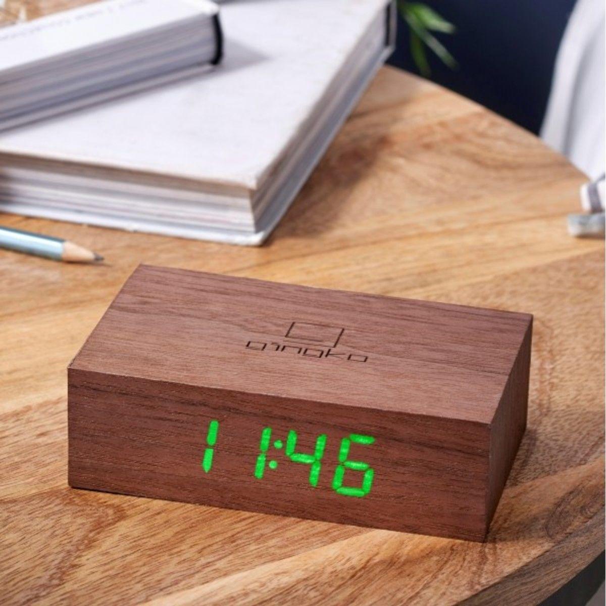 Смарт-будильник Flip настільні годинники (дерево Горіх), фото 1