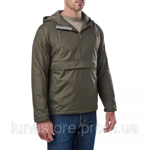 Куртка анорак 5.11 Tactical Warner Anorak Jacket, тактична військова чоловіча дощова вітровка олива хакі США