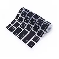 Накладка для клавиатуры для MacBook Air 13 2020 Черная US c русскими буквами