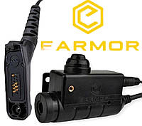 Оригинал Кнопка ПТТ Earmor M51 Адаптер для наушников и рации MOTOROLA DP4400 DP4600 DP4800 Кнопка PTT Эрмор