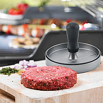 Прес для гамбургерів і котлет металевий Cooking House 12см, ручна прес форма для гамбургерів., фото 8
