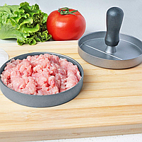 Прес для гамбургерів і котлет металевий Cooking House 12см, ручна прес форма для гамбургерів., фото 11