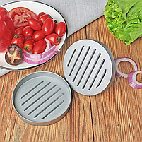 Прес для гамбургерів і котлет металевий Cooking House 12см, ручна прес форма для гамбургерів., фото 10