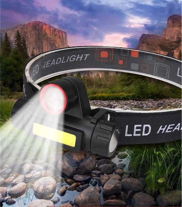 Налобний ліхтар Baziator 665 XML T6 з магнітом + 3 режими, фото 1