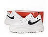 Жіночі термо кросівки Nike Air Force 1 Luxe GORE-TEX White Найк Гор-Текс білі шкіра термо осінь єврозима, фото 7
