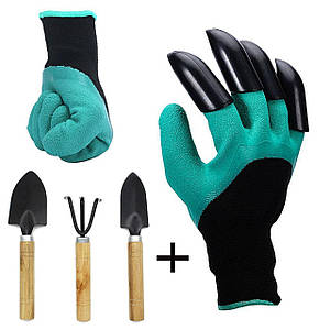 Садові рукавиці Garden Gloves з пластиковими кігтями