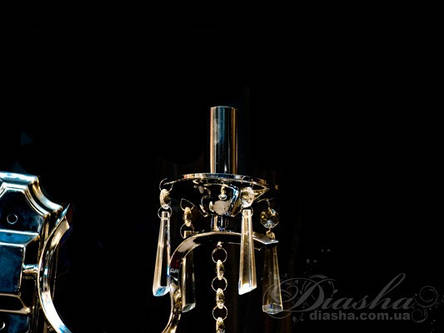 Класичне бра без абажурів колір-хром, фото 2