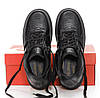 Кросівки термо чоловічі Nike Air Force 1 Luxe GORE-TEX Найк Гор-Текс чорні шкіра термо осінь єврозима -5, фото 9