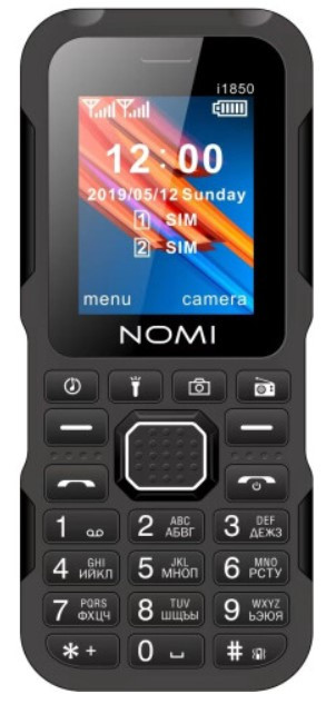 Телефон Nomi i1850 Black UA