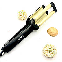 Потрійна плойка Kemei Km-2022 Щипці