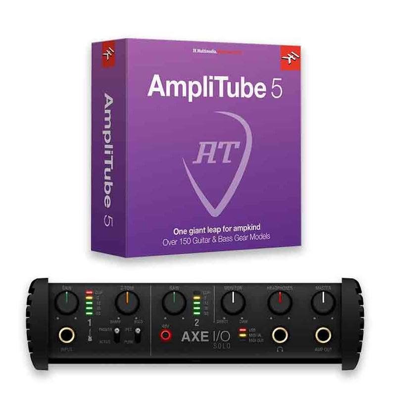 Аудіоінтерфейс IK MULTIMEDIA AXE I/O Solo + AmpliTube 5 Bundle