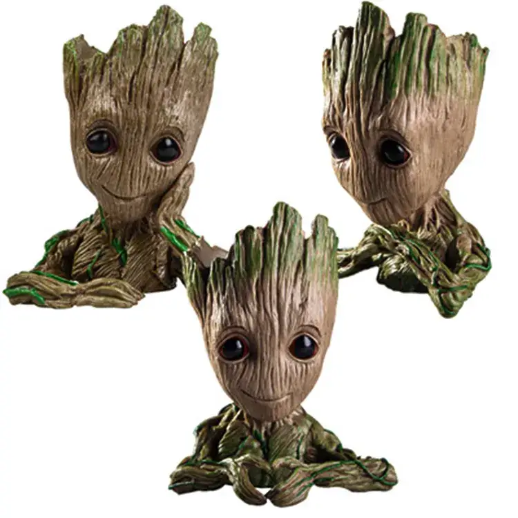 Комплект горщиків кашпо для квітів та канцелярії Грут Groot G1 G2 G3