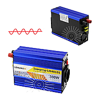 Инвертор, преобразователь напряжения Lemanso LM40101 с 12VDC до 230 V/AC 300 W 360 VA / правильная синусоида