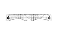 ZOLA Лінійка бровіста без резинки ( "№ 1030")