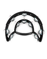 Тамбурін MAXTONE 818N/P Power-2 Tambourine w/Protecting Trim (Black)