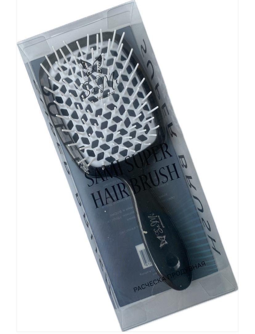 Масажна щітка для волосся SUPERBRUSH чорна, фото 1