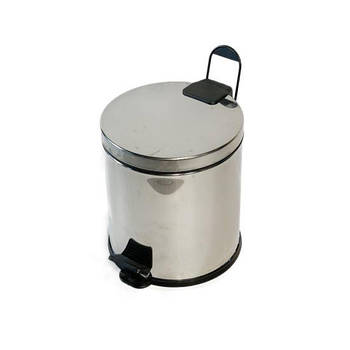 Сміттєве відро з педаллю 20 Л, нержавіюча сталь, хром Efor