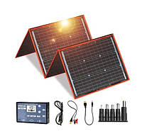 Раскладная солнечная панель 160Вт (2xUSB 1хType) 20В-выход