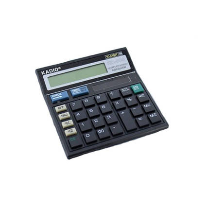 Калькулятор настільний Kadio KD500 чорний (45016), фото 2