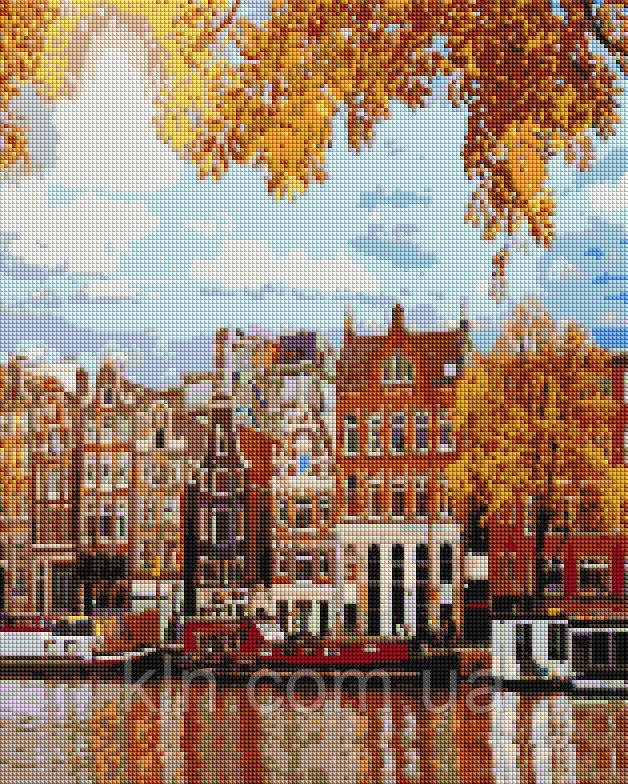 Алмазная мозаика BrushMe Осенний Амстердам 50 х 40 см (арт. DBS1046) - фото 1 - id-p1986628228