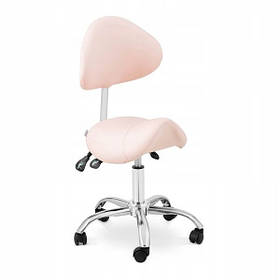 Косметичний стілець-сідло Physa Mannheim Powder Pink рожевий