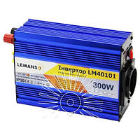 Инвертор Lemanso LM40101 с 12V DC до 230 V, 300Вт / преобразователь с чистой синусоидой