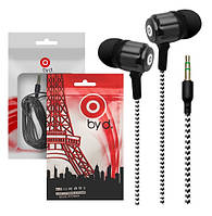 Дротові навушники Byd BY-4 вакуумні Black