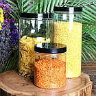 Ємність банка для зберігання сипучих продуктів та круп Supretto 1 л, пластик (8404), фото 5