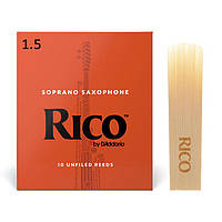 Тростина для сопрано саксофона D`ADDARIO Rico - Soprano Sax 1.5 (1шт)