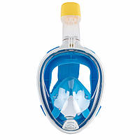 Полнолицевая панорамная маска для плаванья снорклинга FREE BREATH ORIGINAL (S/M) с креплением для экшн камеры