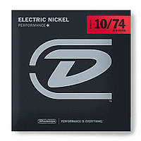 Струни для 8-струнної електрогітари DUNLOP DEN1074 PERFORMANCE+ ELECTRIC GUITAR STRINGS 10-74 | 8-STRING