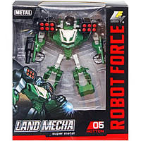 Трансформер MIC Land Mecha робот-машинка 17 см пластик Зеленый (TS-193628)