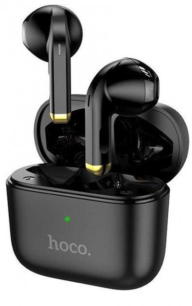 Bluetooth стерео гарнітура навушники BT Hoco EW08 V5.1 сенсорні Black, фото 1