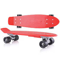 Скейт пенни борд Doloni Toys 0151/4 Y пластиковый, Красный (0151/4-RT)