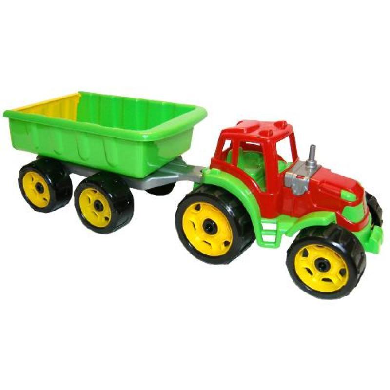 Трактор дитячий Технок із причепом пластик Зелений (TB-1439)