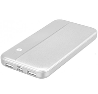 Портативна зарядка Power Bank S-link IP-G10N Pro 10 000 mAh Повербанк Type-C MicroUSB 5V/2.1А Slim Білий