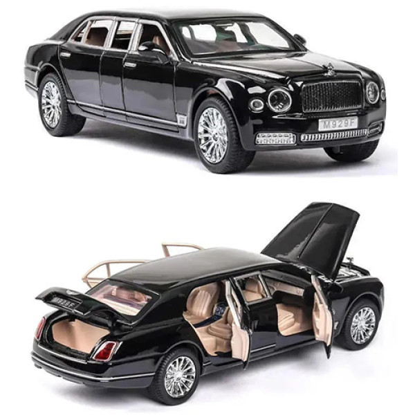 Колекційна машинка на батарейках АВТОПРОМ 7694 Bentley Mulsanne Чорний, 21.5 см (7694 Black-RT)