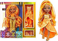 Кукла Rainbow High Fashion Doll - Meena Fleur Saffron Gold Мина Флер золотая