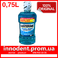 Listerine Cool Mint EXTRA 0,75л, Листерин - Ополаскиватель полости рта, Лістерін (Johnson&Johnson)