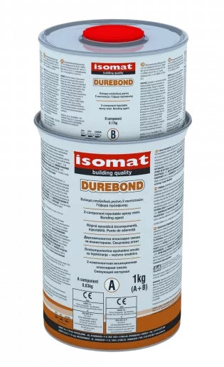Дюребонд / Durebond - епоксидна смола для склеювання тріщин, старого бетону з новим, адгезив (комплект 1 кг)