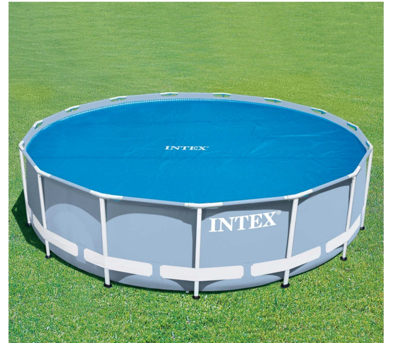 Теплоощадне покриття Intex солярна плівка для басейну 206 см Поліетилен Синій (IP-167133)